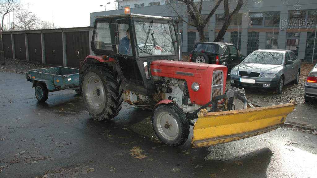 When you drive a tractor, what is your duty when you perform maintenance works on the road?