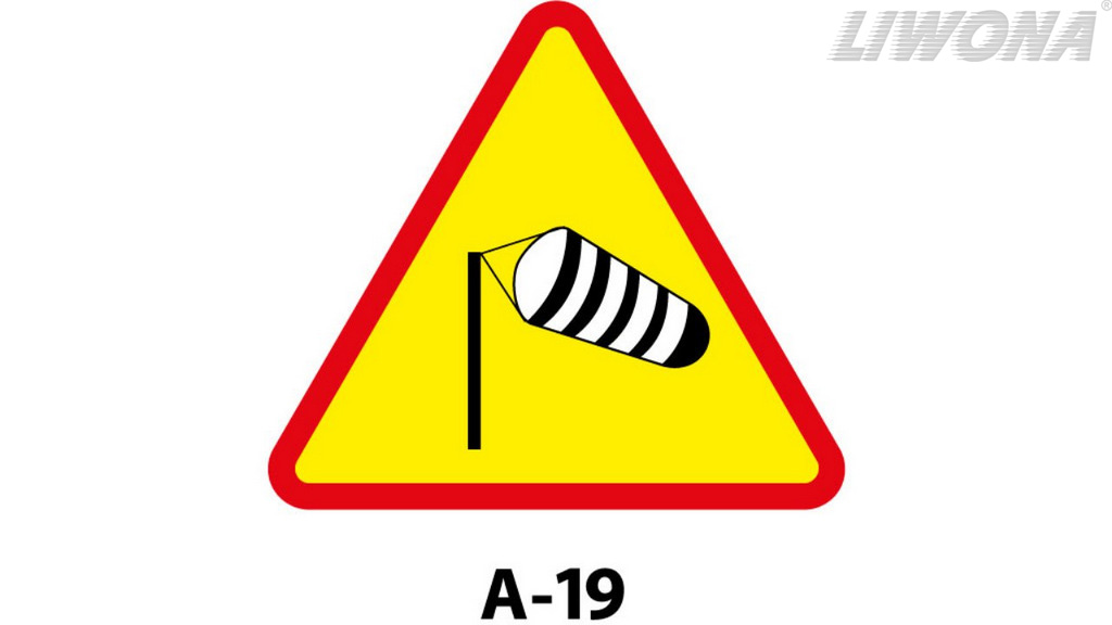 What kind of danger does the presented vertical sign warn you of?