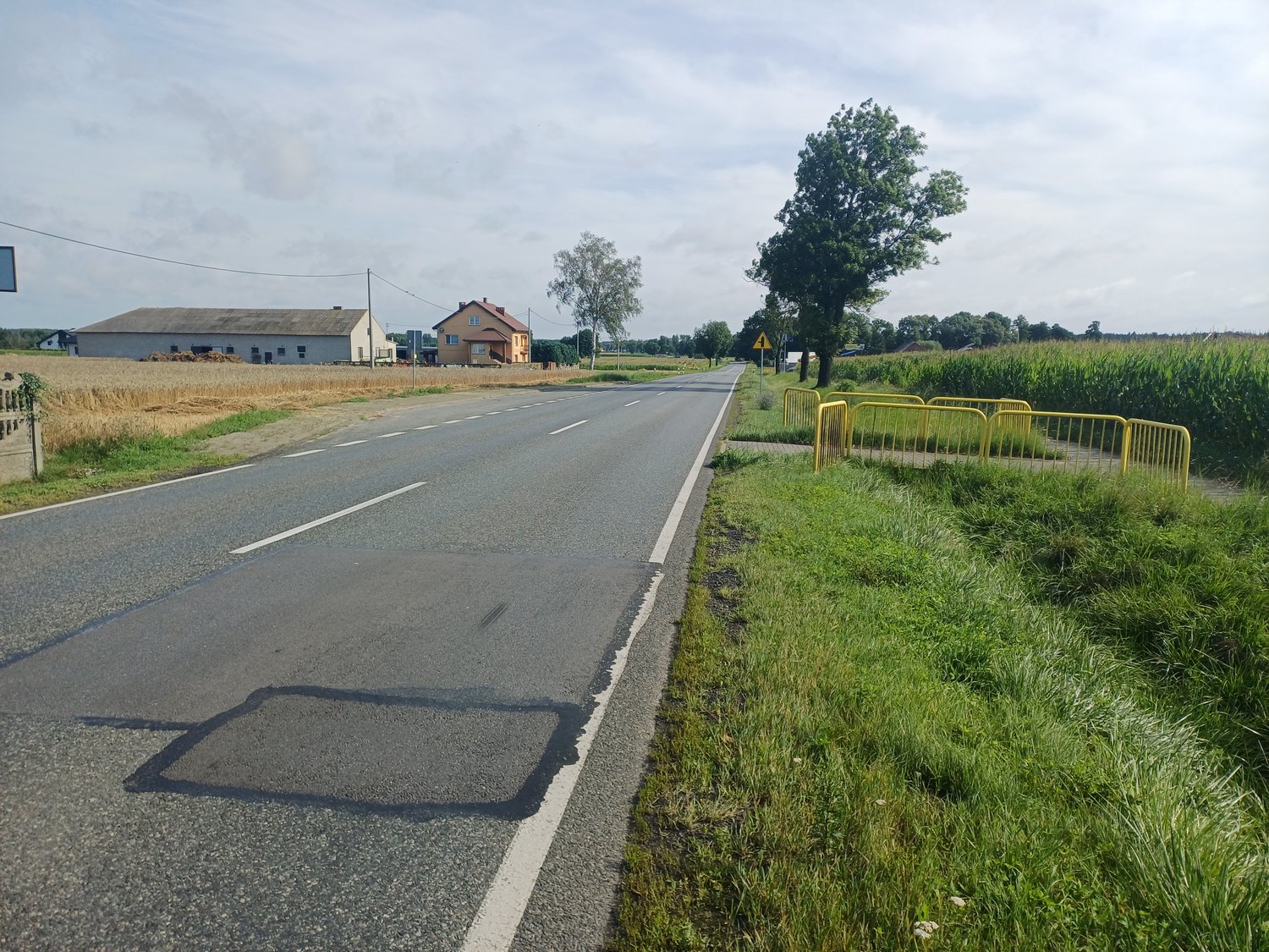 Is the driver approaching the courtesy crossing informed of this by appropriate road signs?